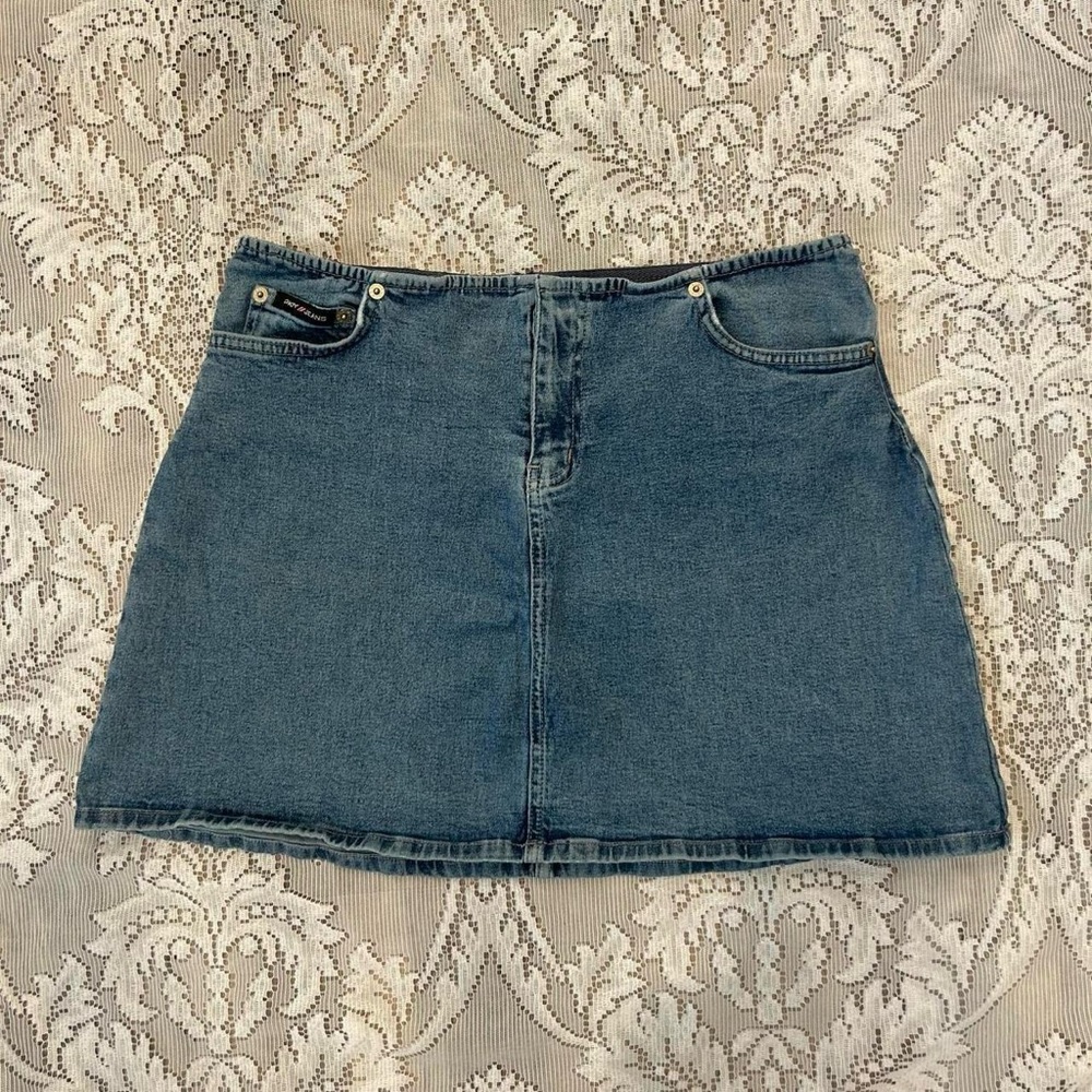 DKNY Vintage Denim Mini Skirt